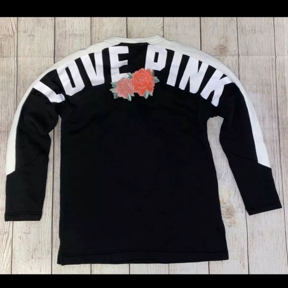 PINK Victoria’s Secret Rose Lace Up Varsity Sweetheart - Picture 5 of 7